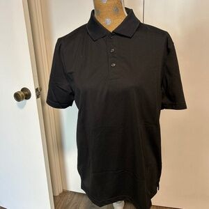 Image Solutions Black Polo (NWOT) M